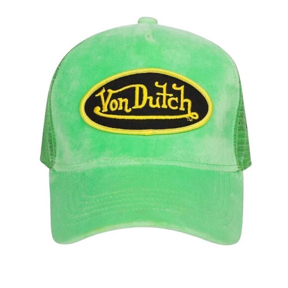 Von Dutch Other - VON DUTCH GREEN SUEDE TRUCKER HAT NWT!